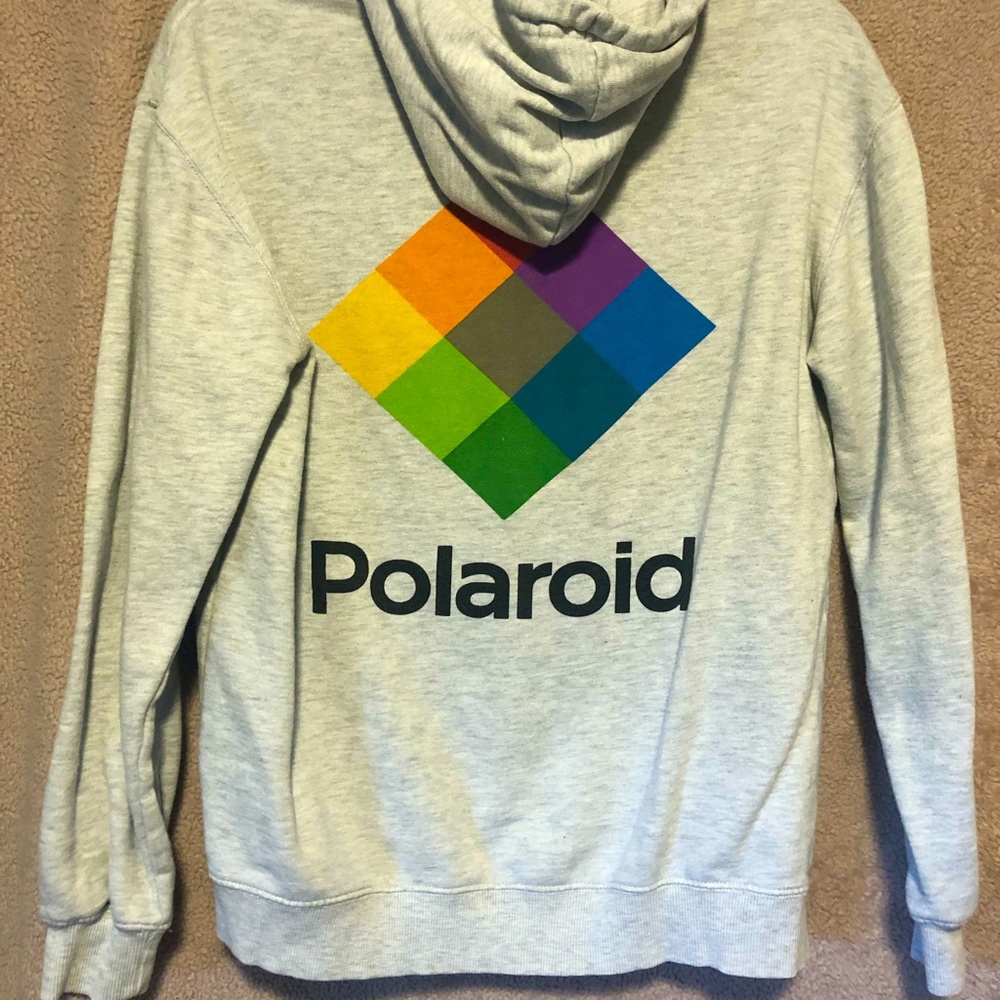 Grey Polaroid hoodie